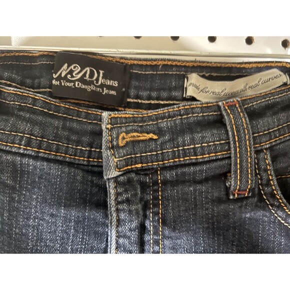 Not Your Daughters Jeans NYDJ  Size 12 Medium Wash Denim Straight Leg - Picture 3 of 12